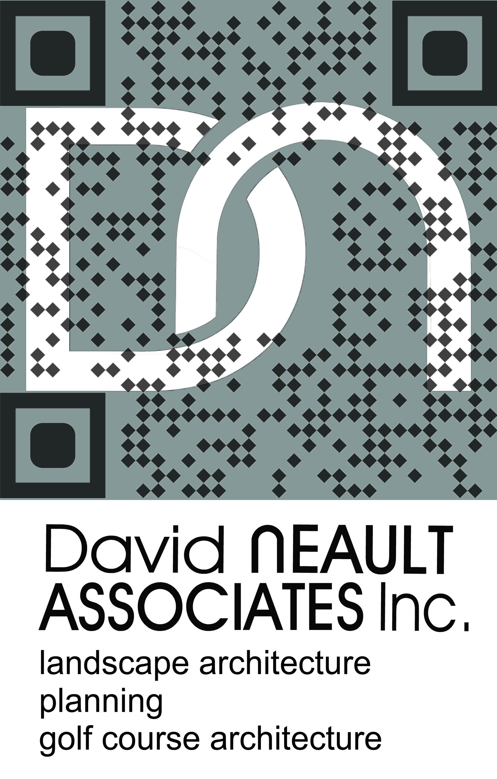 David Neault - Blue Logo with QR Code copy